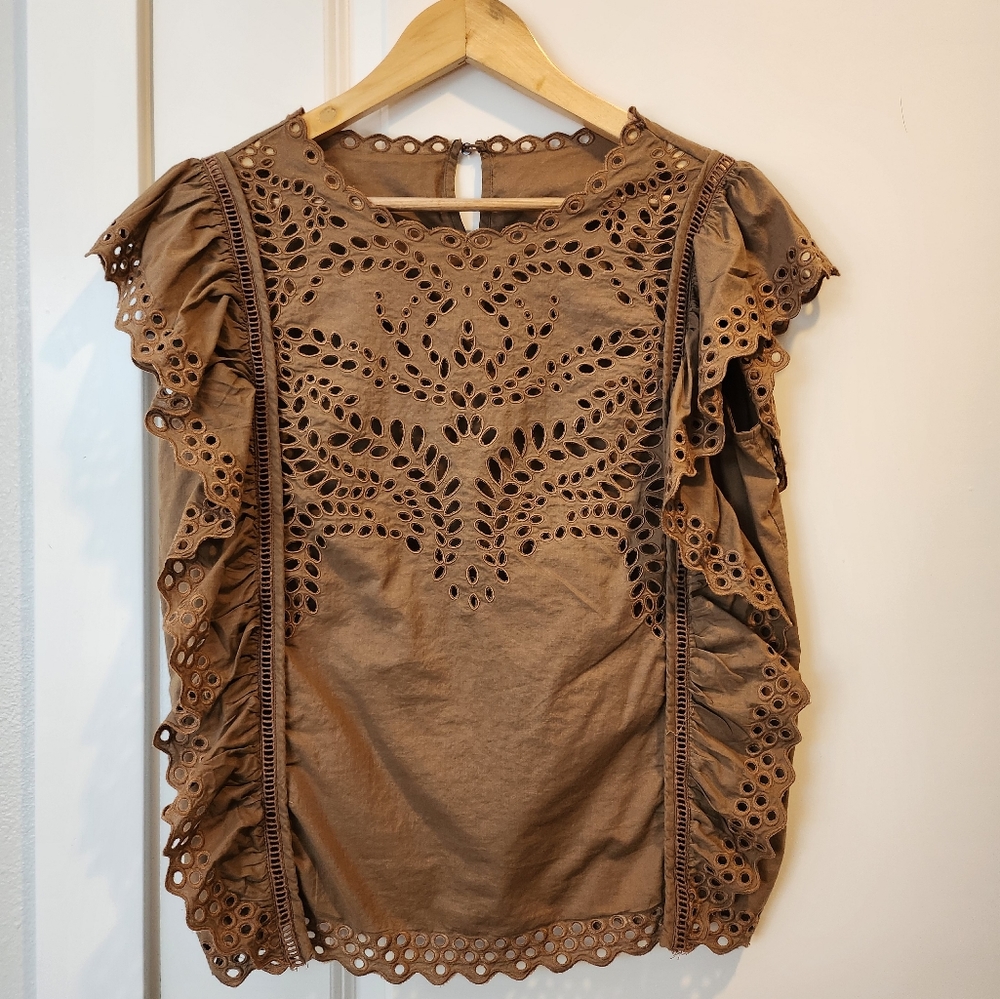 Brown lightweight blouse